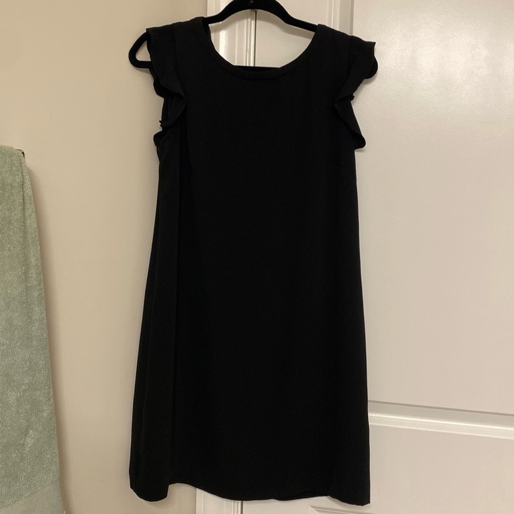 Loft 10 petite black dress